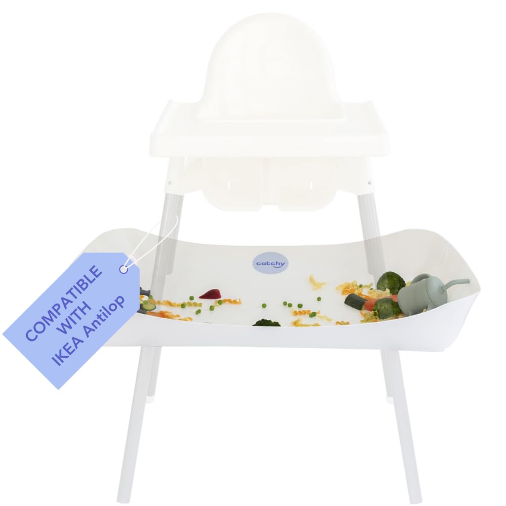 Photo 1 of CATCHY - Food Catcher - Compatible with IKEA Antilop High Chair + 11 Other High Chairs - Highchair Sold Separately - Baby & Toddler Food & Mess Catcher - Under High Chair Accessory