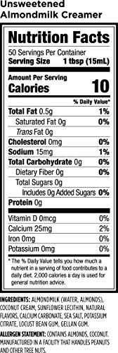 Califia Farms Unsweetened Almondmilk & Coconut Cream Coffee Creamer, 25.4 Oz | Dairy-Free, Whole30, Keto & Vegan - Image 3