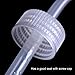 Safety Wash Bottle Squeeze Bottle LDPE with Narrow Mouth 250ml/8.5oz, Pack of 6 by DEPEPE