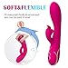 G Spot Rabbit Vibrator for Clitoral Stimulation with 21 Vibrating Modes-Fondlove Rabbit Dildo with Clit Licking G-spot Patting, Waterproof Sex Adult Toys Women