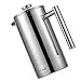 X-Chef 18/8 Stainless Steel French Press Coffee Maker, Double Filter Vacuum Insulated Coffee Press 50 Ounce
