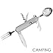 Meridian Stainless Steel 6 in 1 Camping Multi-Tool Bottle Opener Knife Spoon Fork Corkscrew Can Openerthumb 1