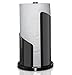Paper Towel Holder | Brushed Stainless Steel & Iron Accents | Won’t Unravel or Tip Over | Designed for Most Roll Sizes | Vertical Countertop Dispenser (UpGood Paper Porter, Classic Black)
