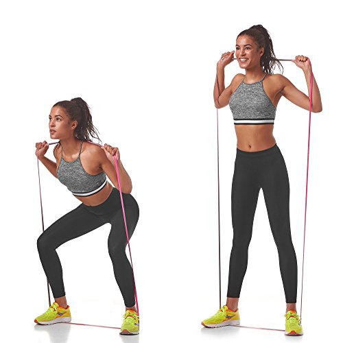 Set of 3 Dual Color Resistance Bands - with eGuide by DS DOG - Durable Workout Equipment - Compact, Effective and Versatile Latex Exercise Bands for Training at Home, Gym, Outside - Thumbnail 4