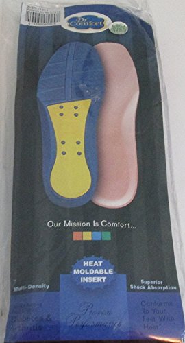 Dr Comfort Heat Moldable Shoe Insert- Mens Size 7.5