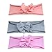 Elesa Miracle Hair Accessories Sweet Baby Girl's Gift Box with Chiffon Lace Hair Bow Flower Headband (6pc Pure Color Headband)
