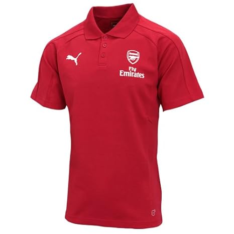 プーマ 17-18 アーセナル カジュアルパフォーマンスポロシャツ EPL チリペッパー M