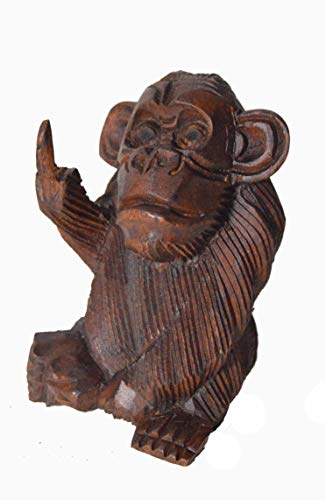 BAD MONKEY RUDE FLIPPING THE BIRD GIVING FINGER STATUE 6 IN worldbazzar brand