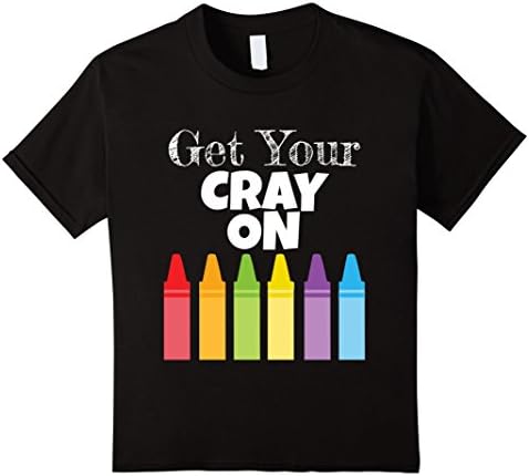 unisex-child Get Your Cray On shirt 6 Black