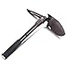 Topist Folding Camp Shovel,7-in-1 Multi-Function Emergency Garden Outdoor Tool with Hoe, Compass, Saw, Bottle Opener, Nail Puller, Pickaxe for Gardening, Survival, Hiking, Fishing, Snow, Backpacking