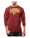 NFL Washington Redskins Men's Tackle Trap Program Long Sleeve Crew Neck Fleece Tee, Large, Dark Garnet