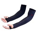 Kevlar Sleeves By Limerense - Heat & Cut Resistant Sleeves With Thumb Holes - Level 5 Protection Arm Safety Sleeves - 22 Inch Long Arm Protectors - Flexible, Lightweight - 1 Pair (22-inch)