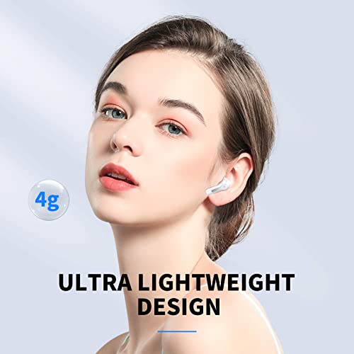 Bluetooth 5.3 Kopfhörer, 2022 Neue Kabellos Kopfhörer mit 4 ENC Mikrofon, Deep Bass Stereo Kopfhörer, Bluetooth Kopfhörer In Ear mit Mini Ladebox USB-C, Touch Control, IPX7 Wasserdicht Ohrhörer Sport