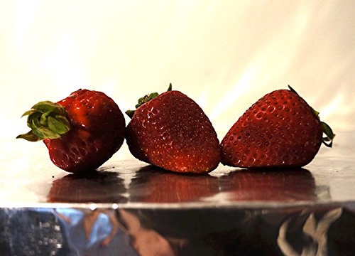 Menage A Trois — Photorealist Oil Painting for the Strawberry Lover Ideal Wall Art Home Decor For Kitchen, Restaurant, Fruit Distributorship Office, Family Room