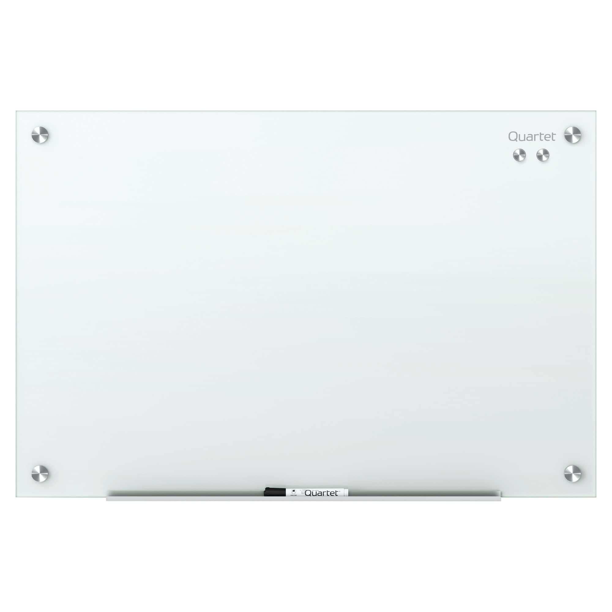 Photo 1 of ****MINOR DAMAGE****Quartet® Infinity™ Magnetic White Glass Frameless Dry-Erase Board, 48" x 36"