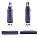 MOSISO Polyester Messenger Shoulder Bag with Adjustable Depth at Bottom Compatible 13-13.3 Inch Laptop, Pure Purple