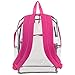 Eastsport Clear PVC Backpack Clear Bag for Concerts, Sports Events Festivals, College, Work, Pink