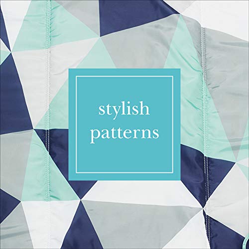 JJ Cole - All-Purpose Outdoor Baby Blanket, Lightweight and Water-resistant, Fractal, 5' x 5'