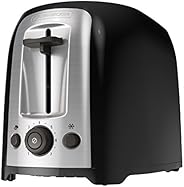 BLACK+DECKER 2-Slice Extra Wide Slot Toaster, Classic Oval, Black with Stainless Steel Accents, TR1278B