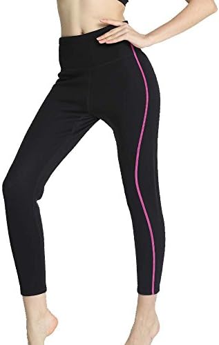 Neoprene Hot Pants Anti-Cellulite Thermo Sweat Slimming Pants for Body Shaper and Weight Loss (pink-long pants, S)