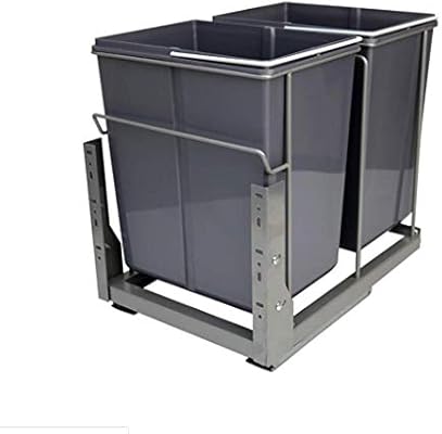 E W Nwn Kitchen Trash Bin Cupboard Trash Can 40l Square Plastic