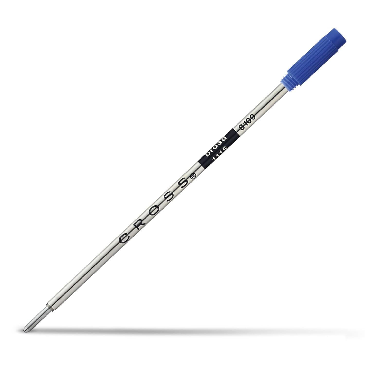CROSS Ball Pen Refill Standard Broad Blue 8100 – Original Universal Ballpoint Refill in Blue with Broad Nib