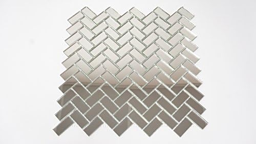 Aleksander Hreben ,Backsplash, Spruce Shape, Mirror Mosaic Tiles on mesh 13.8"x11.5" - 9 Sheets
