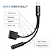 Alook iphone 7 adapter(Compatible with IOS10.3) , 2 in 1 Lightning Adapter and charger , 3.5mm Earphones Jack Cable for New iPhone 7/7 plus (Black)-No Music Control and Calling Function