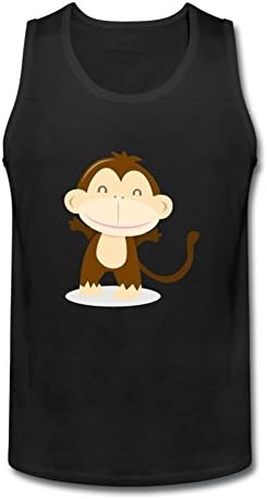 JustLikeSun Men's Cute African Jungle Animal Monkey Tank Top