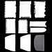 Tomnk 10Peice Cake Scraper Cake Edge Decorating Tool Scrappers Cutters Smoother Tool Set