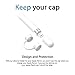 innoGadgets Apple Pencil All-Round 3-Set - [1] Protective Cap Compatible with Apple Pencil - [2] Holder for Cap - [3] Holder for Charging Adapter | The Perfect Accessory - 3-Piece | White