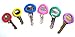 SYMAK k2414-2pk 1 X Lot of 12 Home Aide Color Coded Key ID Cover Indicators Rings Asst Sizes K2414, White