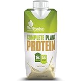 PlantFusion Complete Ready to Drink Plant Based Protein Shake, Vanilla Bean, 11 oz Carton, 12 Count, Gluten Free, Non-GMO
