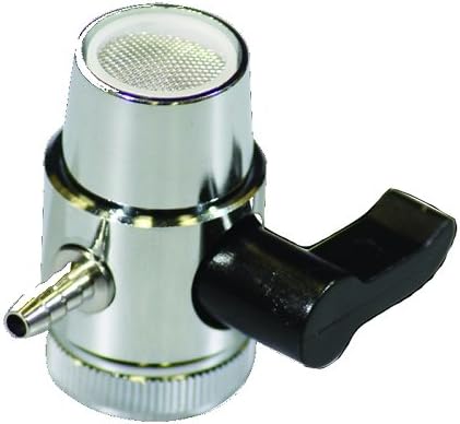 Puregen (CT-DV-14S-L) Diverter Valve 1/4" Barb with Lever; Chrome - Lead Free