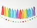 Rainbow Party Decorations Tissue Paper Pom Pom Paper Garland Circle Garland for Rainbow Baby Shower Decorations Rainbow Birthday Decorations Rainbow Party Supplies Rainbow Decorations
