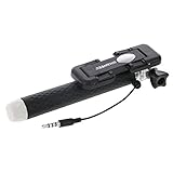 HAWEEL Selfie Sticks Super Mini Foldable Handheld Monopod [13.5cm] Built-in Shutter Adjustable Non-slip Handle for iPhone 6s/6 Plus,Nexus 6P, LG G5 and Other Android & iOS Smartphone, Black