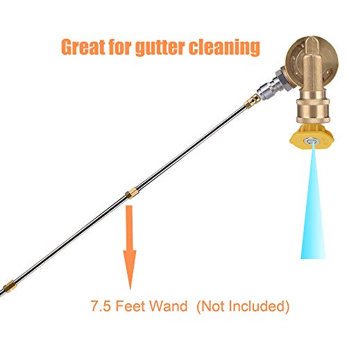 image for M MINGLE Gutter Cleaner Attachment, Pivoting Coupler for Pressure Wash