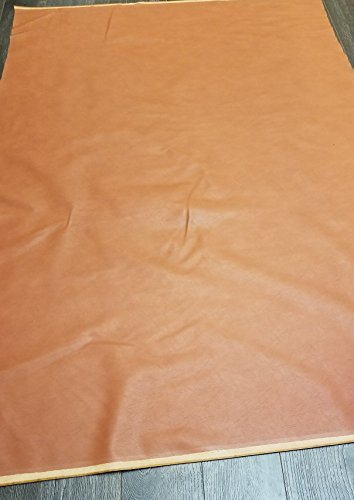 Cognac British Tan Faux Vegan {Peta Approved} Leather Synthetic Pleather 0.9 mm Cacti 1 Yard 52 inch Wide x 36 inch Long Soft Smooth Vinyl Upholstery (Cognac) NAT Leathers - Thumbnail 4