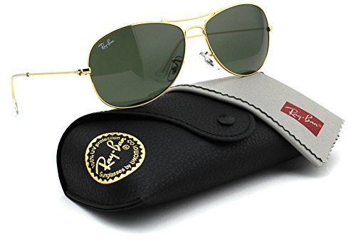 Ray-Ban RB3362 001 Cockpit Gold Frame / Crystal Green G-15 Lens 59mm