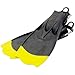 Hollis Scuba Diving F-1 Bat Fin Yellow Tip - Extra Large