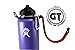 GALAXTEK Paracord Handle for Hydro Flask, Iron Flask, Simple Modern, Secure Carrier, for 12oz to 64oz Wide Mouth Stainless Steel Water Bottles, Easy to Carry Accessory (Red/Black)