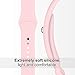 UMTELE Soft Silicone Replacement Strap with Rose Gold Frame for Fitbit Blaze Smart Fitness Watch, Small, Pink