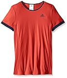 adidas Girls Court Tee, Ray Red Collegiate Navy, Small