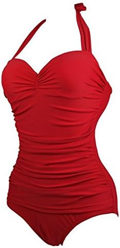 Laswumen Women Monokini One Piece Swimsuit Push Up Bathing Suits