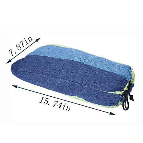 Outdoors Cotton Fabric Canvas Travel Hammocks with Tree Ropes 330lbs Ultralight Camping Hammock Portable Beach Swing Bed with Hardwood Spreader Bar Tree Hanging Suspended Outdoor Indoor Bed - Thumbnail 6
