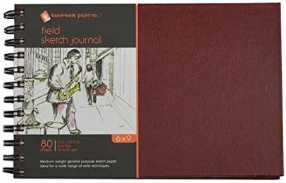 Global Art Materials Field Sketch Artist Journal Hand Book, 6 by 9-Inch by Global Art Materials