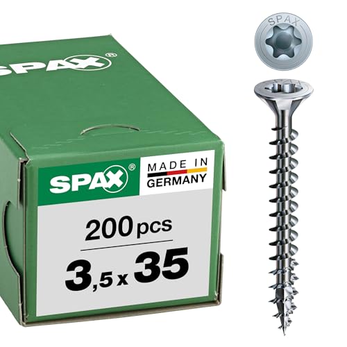 SPAX Countersunk-Multi-Head VG, Skint A2J, T-STAR T15, 3.5 mm X 35 mm, 200 Stk/Pak