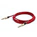 Vilight Aux Audio Cord Auxiliary Cable 3.5mm Male to Male for Car Stereos, iPhone, iPod, Mp3, Headphone and Cellphone 3ft,Red