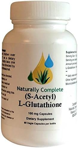 S-Acetyl L-Glutathione 100 Mg.| 60 VCaps | Non-GMO | Soy-Free and Gluten Free