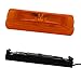 Leading Edge Lighting Amber LED Clearance Side Marker Light 1x4 Camper /Trailer Truck (with Black Bracket)